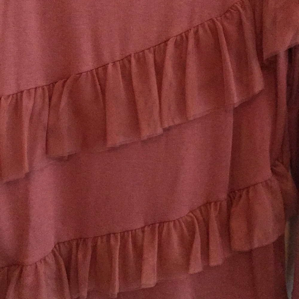 Pleione Pink Ruffled Sweater - Picture 3 of 4